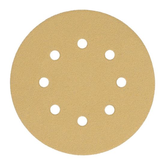Afbeeldingen van MILWAUKEE Schuurpapier schijf HP 8 gaten 125MM HL K320 10x