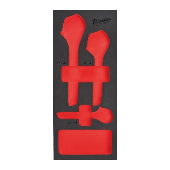 Afbeeldingen van MILWAUKEE Foam inlay leeg t.b.v. 3-delige verstelbare moersleutelset