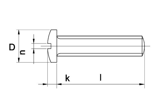 Afbeeldingen van Metaalschroef pan CK DIN85 EV M6X40MM