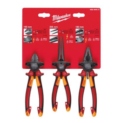 Afbeeldingen van MILWAUKEE Tangenset VDE 3x