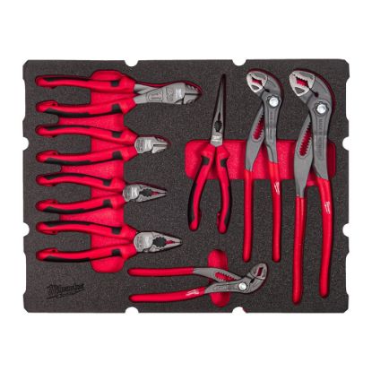 Afbeeldingen van MILWAUKEE Tangenset in foam inlay t.b.v. PACKOUT gereedschapskoffer 8x