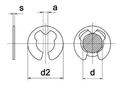 Afbeeldingen van Asborgring DIN6799 ZW 4MM