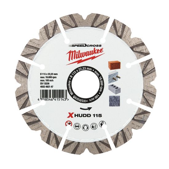 Afbeeldingen van MILWAUKEE Diamantzaagblad SpeedCross Extreme HUDD 115X22,23MM