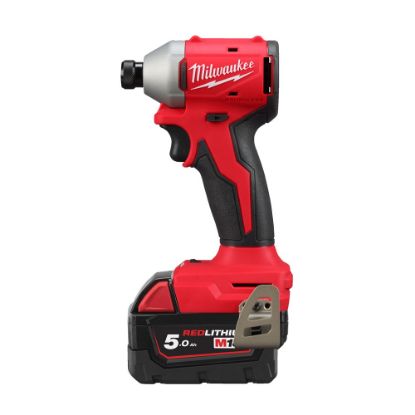 Afbeeldingen van MILWAUKEE Accu slagschroevendraaier ¼" compact M18BLIDR-502X 18V 2x 5,0Ah in HD-Box