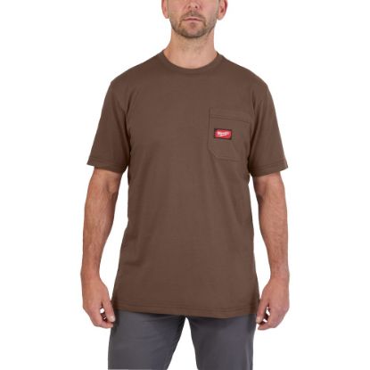 Afbeeldingen van MILWAUKEE T-shirt work WTSSBR bruin 2XL