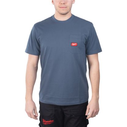 Afbeeldingen van MILWAUKEE T-shirt work WTSSBLU blauw XL