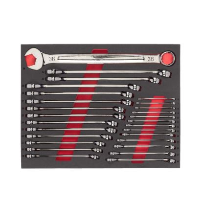 Afbeeldingen van MILWAUKEE Ringsteeksleutelset MAXBITE 6-36MM in foam inlay 27x