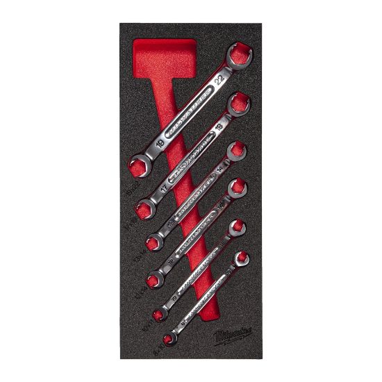 Afbeeldingen van MILWAUKEE Ringsleutelset open in foam inlay 6x