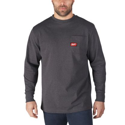 Afbeeldingen van MILWAUKEE Werk T-shirt met lange mouwen WTLSG grijs M