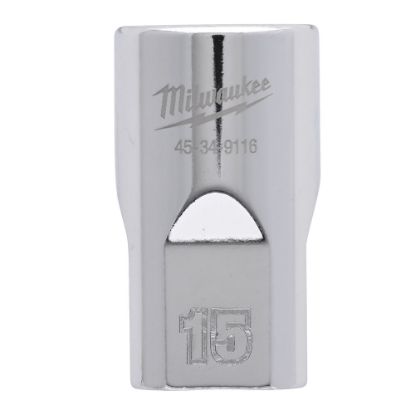 Afbeeldingen van MILWAUKEE Dop ½" metrisch FOUR FLAT 15MM