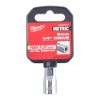 Afbeeldingen van MILWAUKEE Ratel dop ¼" FOUR FLAT 9MM