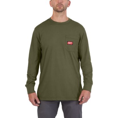 Afbeeldingen van MILWAUKEE T-shirt long sleeve work WTLSGRNII groen M