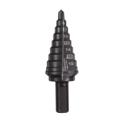 Afbeeldingen van MILWAUKEE Trappenboor cobalt chroomnitride gecoat 4-20MM