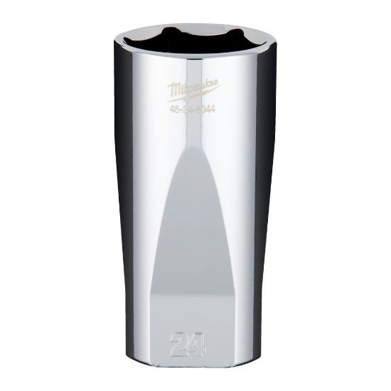 Afbeeldingen van MILWAUKEE Ratel dop ⅜" FOUR FLAT lang 24MM