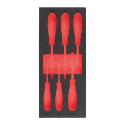 Afbeeldingen van MILWAUKEE Foam inlay leeg t.b.v. 6-delige TORX schroevendraaierset