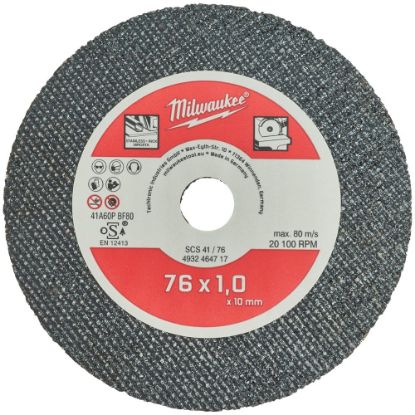 Afbeeldingen van MILWAUKEE Doorslijpschijf metaal dun PRO+ SCS41 76X1MM 5x