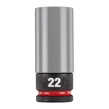 Afbeeldingen van MILWAUKEE Slagmoerdop ½" SHOCKWAVE met sleeve HEX 22MM