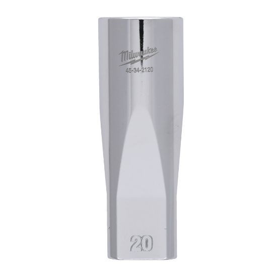 Afbeeldingen van MILWAUKEE Dop ½" metrisch FOUR FLAT lang 20MM