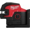 Afbeeldingen van MILWAUKEE Accu groene kruislijnlaser/loodlaser M12CLLP4-0C 4 punten BODY