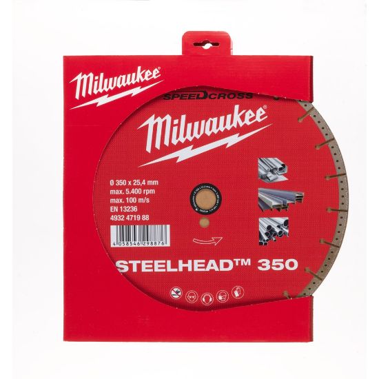 Afbeeldingen van MILWAUKEE Diamantzaagblad metaal SpeedCross Steelhead 350X25,4MM