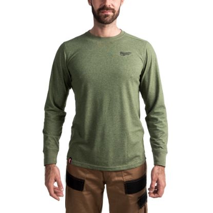 Afbeeldingen van MILWAUKEE Shirt hybrid long sleeve HTLSGN groen S