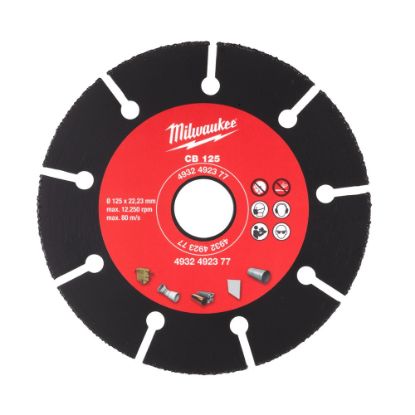Afbeeldingen van MILWAUKEE Doorslijpschijf Carbide CB 125X22,23MM