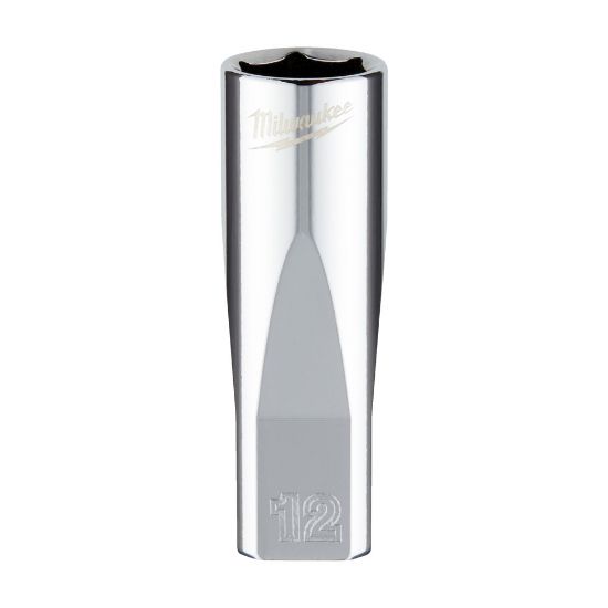 Afbeeldingen van MILWAUKEE Ratel dop ¼" FOUR FLAT lang 12MM