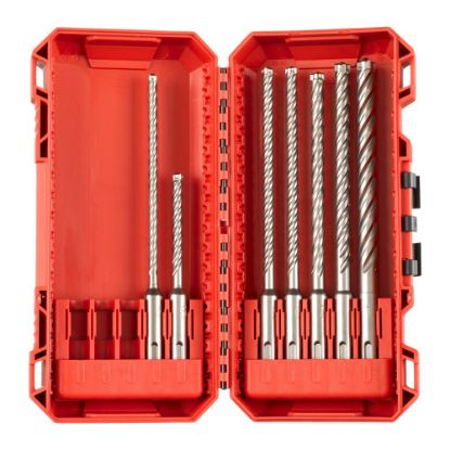 Afbeeldingen van MILWAUKEE Hamerborenset SDS-Plus MX4 PACKOUT Friendly Box 7x