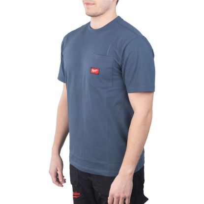Afbeeldingen van MILWAUKEE T-shirt work WTSSBLU blauw S
