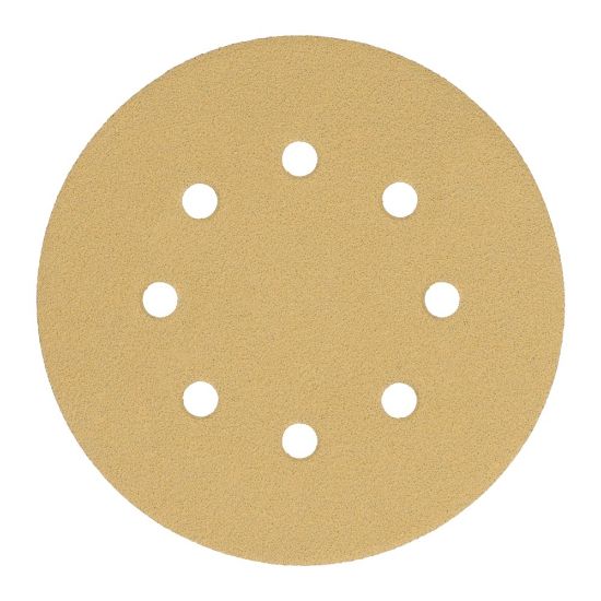 Afbeeldingen van MILWAUKEE Schuurpapier schijf HP 8 gaten 125MM HL K60 10x