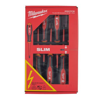 Afbeeldingen van MILWAUKEE Schroevendraaierset VDE Tri-Lobe SL/PH/PZ 7x