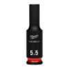 Afbeeldingen van MILWAUKEE Dop SHOCKWAVE ¼" lang 5,5MM