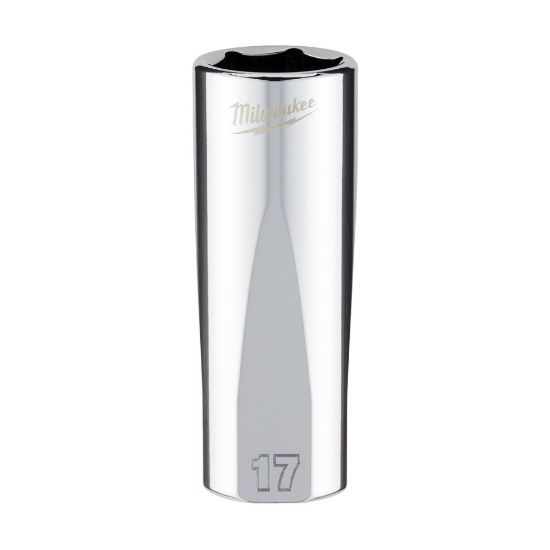 Afbeeldingen van MILWAUKEE Ratel dop ⅜" FOUR FLAT lang 17MM