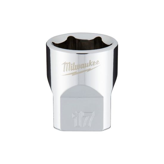 Afbeeldingen van MILWAUKEE Ratel dop ⅜" FOUR FLAT 17MM