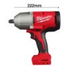 Afbeeldingen van MILWAUKEE Accu slagmoersleutel ½" M18BLHIWF12-0X 18V high torque met frictiering BODY in HD-Box