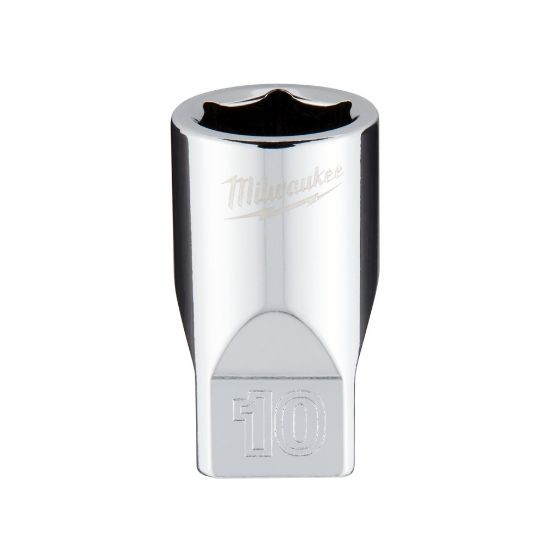 Afbeeldingen van MILWAUKEE Ratel dop ¼" FOUR FLAT 10MM