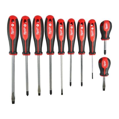 Afbeeldingen van MILWAUKEE Schroevendraaierset 3 Tri-Lobe SL/PH/PZ 10x