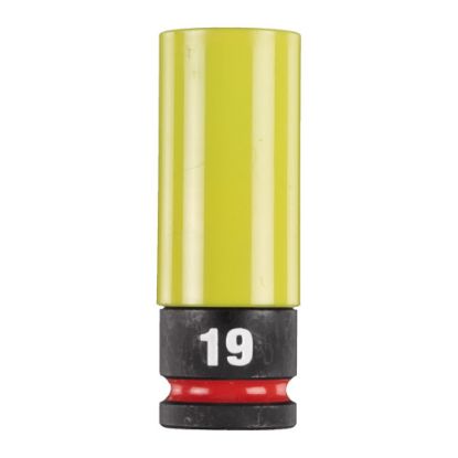 Afbeeldingen van MILWAUKEE Slagmoerdop ½" SHOCKWAVE met sleeve HEX 19MM