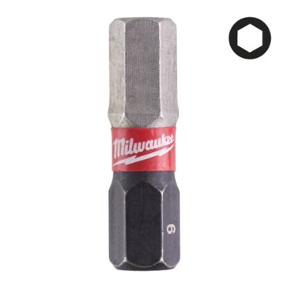 Afbeeldingen van MILWAUKEE Schroefbit SHOCKWAVE inbus 6X25MM 2x