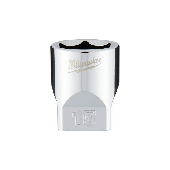 Afbeeldingen van MILWAUKEE Ratel dop ¼" FOUR FLAT 15MM