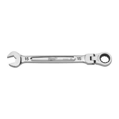 Afbeeldingen van MILWAUKEE Ringratelsteeksleutel flexibel MAXBITE 15MM