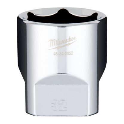 Afbeeldingen van MILWAUKEE Dop ½" metrisch FOUR FLAT 32MM