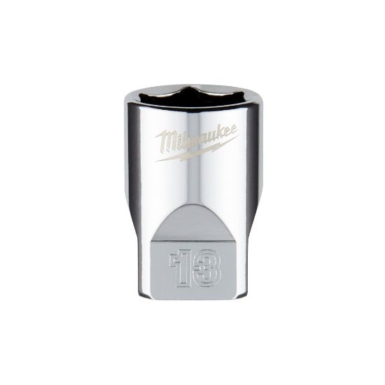 Afbeeldingen van MILWAUKEE Ratel dop ¼" FOUR FLAT 13MM