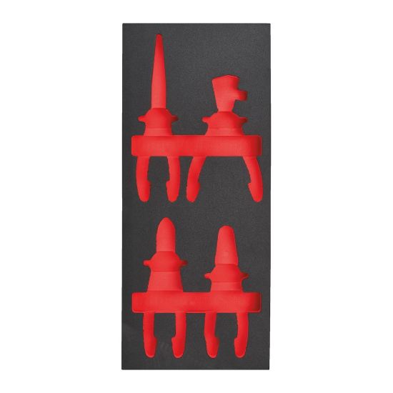 Afbeeldingen van MILWAUKEE Foam inlay leeg t.b.v. 4-delige VDE tangenset 2