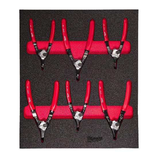 Afbeeldingen van MILWAUKEE Borgveertangenset in foam inlay 6x