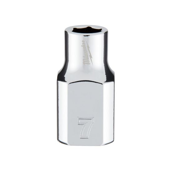 Afbeeldingen van MILWAUKEE Ratel dop ⅜" FOUR FLAT 7MM