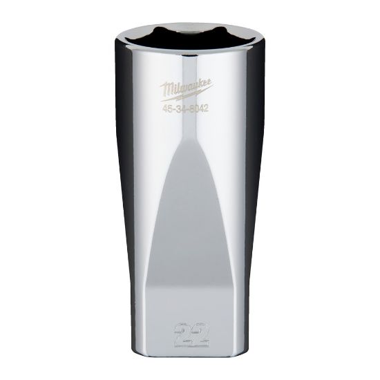 Afbeeldingen van MILWAUKEE Ratel dop ⅜" FOUR FLAT lang 22MM