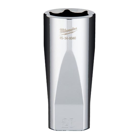 Afbeeldingen van MILWAUKEE Ratel dop ⅜" FOUR FLAT lang 20MM