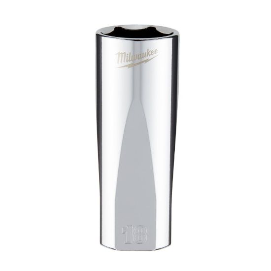 Afbeeldingen van MILWAUKEE Ratel dop ⅜" FOUR FLAT lang 18MM