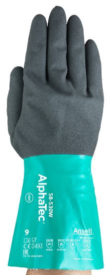 Afbeeldingen van Werkhandschoen 58-530W antraciet/groen 10